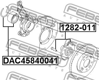 Febest Wheel hub front – price 123 PLN