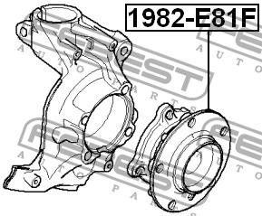 Febest Wheel hub front – price 419 PLN