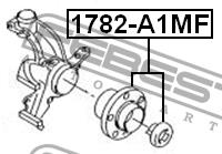 Febest Wheel hub front – price [object Object] PLN