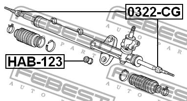 Inner Tie Rod Febest 0322-CG