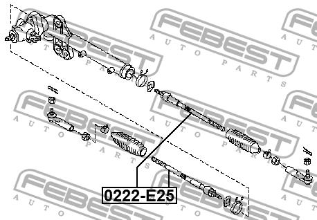 Febest Inner Tie Rod – price 61 PLN