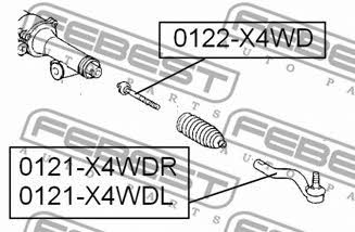 Febest Inner Tie Rod – price 22 PLN