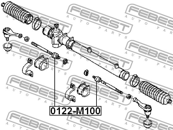 Febest Inner Tie Rod – price 66 PLN