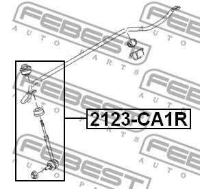 Febest Rear stabilizer bar – price 51 PLN