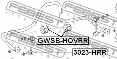 Febest Rear anti roll bar link – price [object Object] PLN