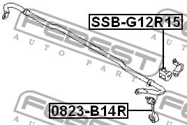 Febest Rear anti roll bar link – price [object Object] PLN