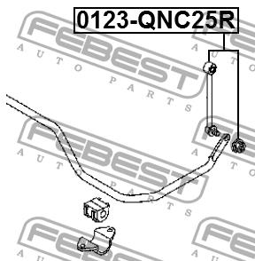 Febest Rear stabilizer bar – price 56 PLN