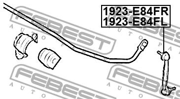 Left stabilizer bar Febest 1923-E84FL