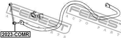 Rear stabilizer bar Febest 2023-COMR