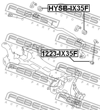 Febest Front stabilizer bar – price 63 PLN