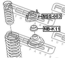 Febest Shock absorber bearing – price 19 PLN