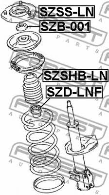 Shock absorber bearing Febest SZB-001