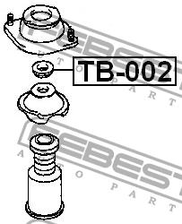 Shock absorber bearing Febest TB-002