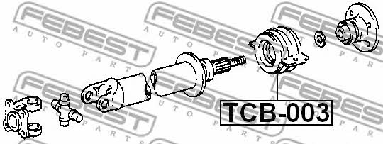 Febest Driveshaft outboard bearing – price 141 PLN