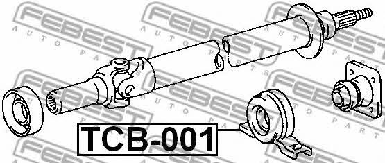 Febest Driveshaft outboard bearing – price [object Object] PLN