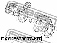 Rear Wheel Bearing Kit Febest DAC25520037-KIT