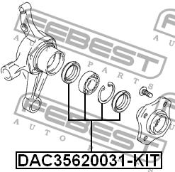 Febest Rear Wheel Bearing Kit – price 94 PLN