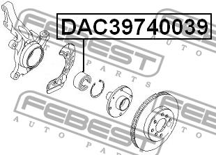Febest Front wheel bearing – price 109 PLN