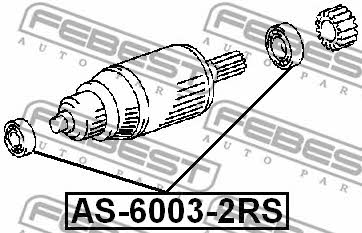 Bearing Febest AS-6003-2RS