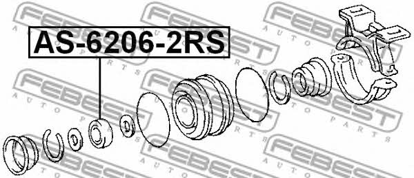 Febest Drive shaft bearing – price [object Object] PLN
