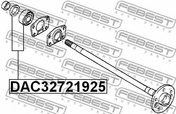 Febest Axle bearing – price 75 PLN