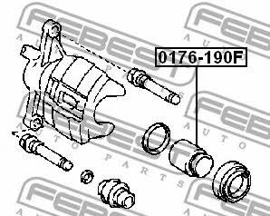 Febest Front brake caliper piston – price [object Object] PLN