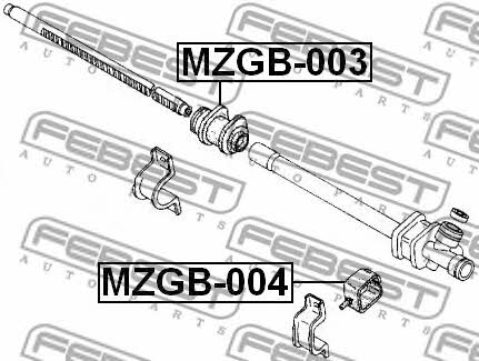 Febest Steering rack bush – price [object Object] PLN