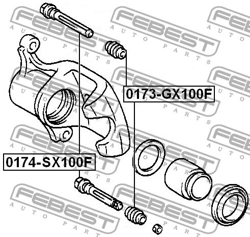 Febest Brake caliper guide boot – price 12 PLN