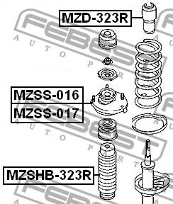 Febest Rear shock absorber boot – price 30 PLN