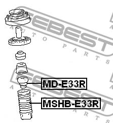 Febest Rear shock absorber boot – price