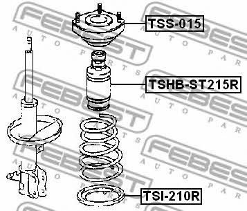 Febest Bellow and bump for 1 shock absorber – price