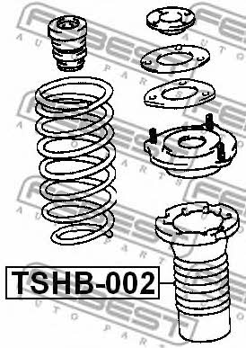 Front shock absorber boot Febest TSHB-002