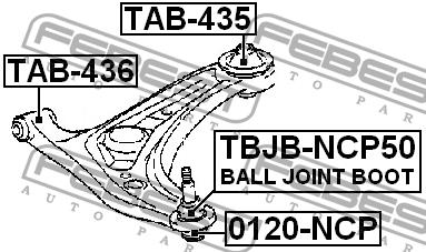 Febest Ball joint boot – price 12 PLN