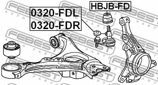 Febest Ball joint boot – price 12 PLN
