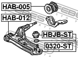 Febest Ball joint boot – price 19 PLN