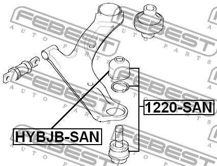 Febest Ball joint boot – price 10 PLN