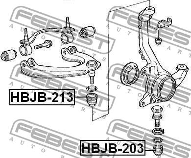 Ball joint boot Febest HBJB-213