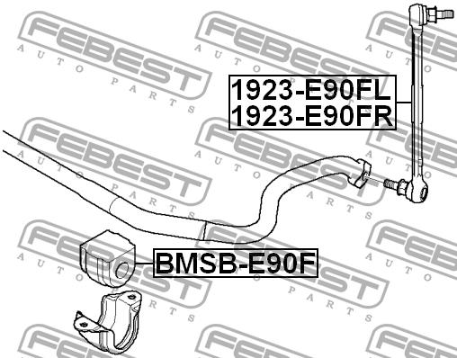 Febest Front stabilizer bar, right – price 71 PLN