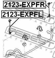 Front anti roll bar link, right Febest 2123-EXPFR