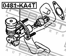 Febest Master cylinder, clutch – price [object Object] PLN