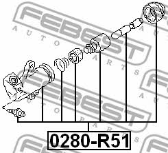Febest Clutch slave cylinder – price [object Object] PLN