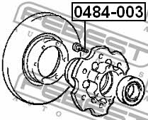 Wheel Stud Febest 0484-003
