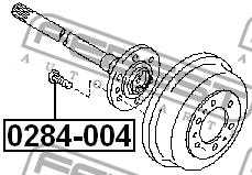 Febest Wheel Stud – price 17 PLN