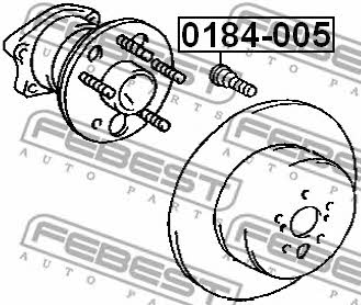 Wheel Stud Febest 0184-005