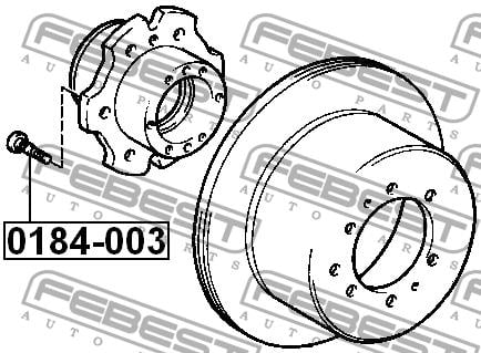 Wheel Stud Febest 0184-003