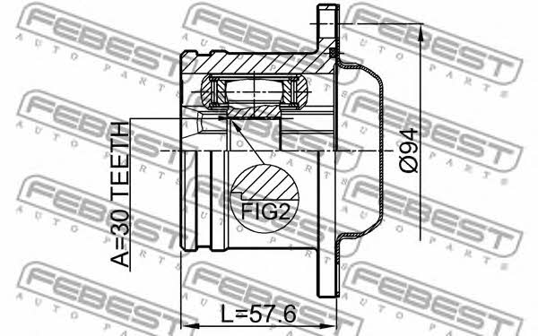 Febest CV joint – price