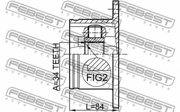 CV joint Febest 1711-A4