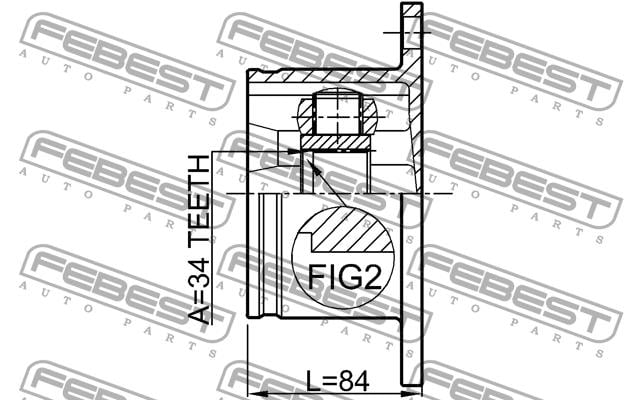 Febest CV joint – price 270 PLN