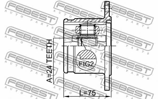 Febest CV joint – price 326 PLN