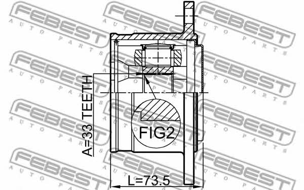 Buy Febest 0411V75RH – good price at EXIST.AE!